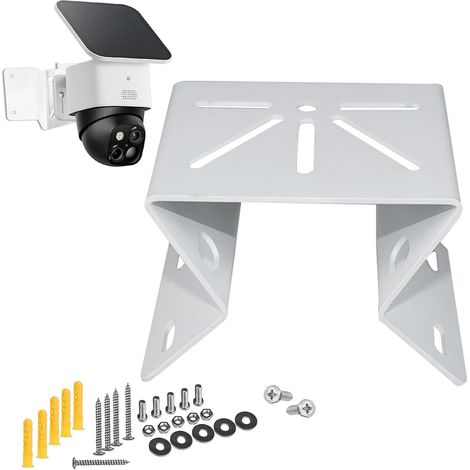 Support d'angle compatible avec SoloCam S340/E30/E42/S330 Support d'angle mural extérieur en acier inoxydable pour caméra PTZ, support d'angle pour caméra de vidéosurveillance CCTV (1/5)