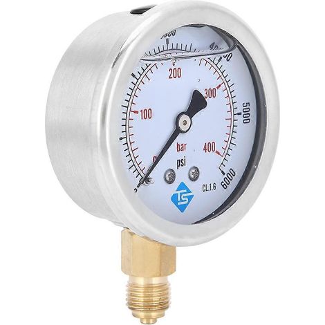 TSPGG604400bar 1/4BSP Y60 Radial-Öldruckmanometer für Maschinen