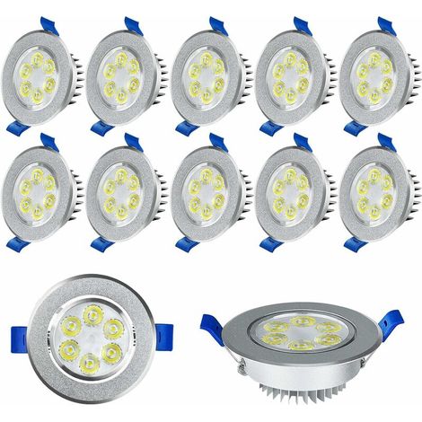 LED Einbaustrahler 20 x 3W Einbau-Spots Deckenspots Schwenkbar Deckeneinbauleuchter Einbaulampe Leuchtmittel, Warmweiß