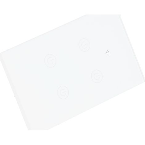 Intelligenter WLAN-Wandschalter mit Touch-Funktion, 4-Wege-Sprachsteuerung, US-Stecker, 100–240 V Wechselstrom (1/5)