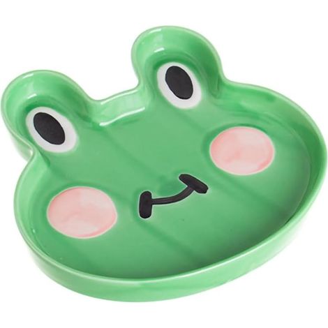 Assiette en céramique grenouille dessin animé (1 pièce) - (1/4)