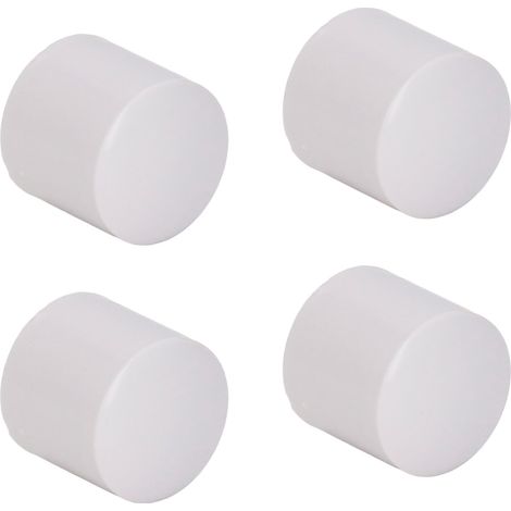 100 embouts de tige étanches en plastique technique pour système de clôture électronique, blancs, 32 mm / 1,26 po (1/5)