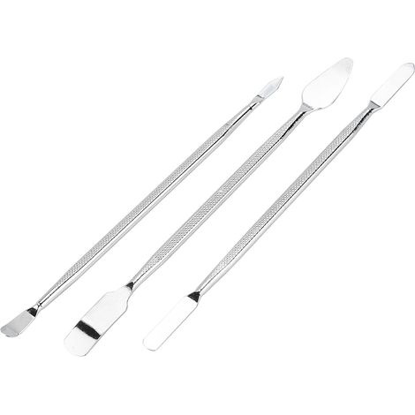 Set mit 3 doppelseitigen Spudgern – Metall – Öffnung – Reparaturset für Handys/Tablets/LCDs