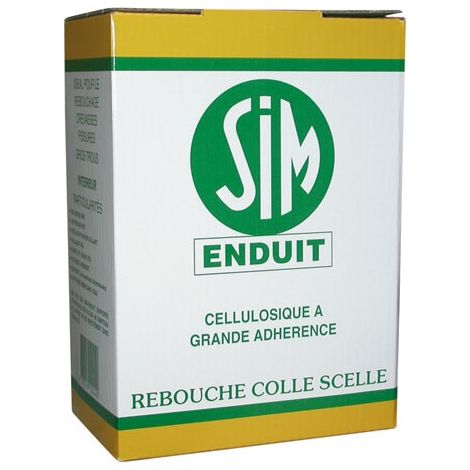 Enduit de rebouchage 1 kg – Adhérence élevée pour crevasses et fissures – Peinturable sans limite d'épaisseur – Blanc - BMSIM01