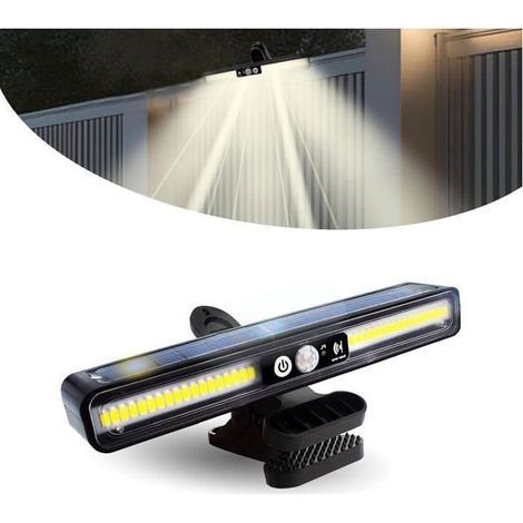 Lampes solaires d'extérieur à clipser détecteur de mouvement, 2 montages, 3 modes, applique murale 36 LED, étanche pour jardin (1/5)