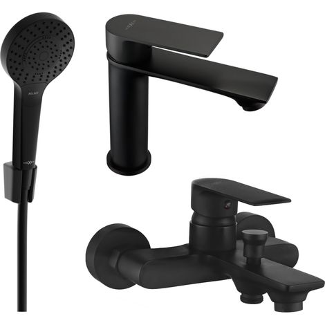Ensemble baignoire Mexen Royo R05, noir - 72203R05-70 (1/4)