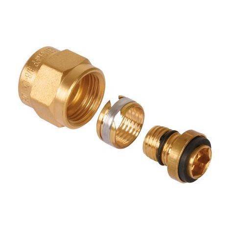 Watts – Raccord laiton PER compression 16mm femelle 1/2 – Montage sur tube PER – Résistance à la pression NF EU ISO 1167 – Joint caoutchouc EPDM intégré