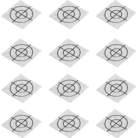100 autocollants réfléchissants adhésifs en résine 2x2cm pour station totale topographie (1/5)