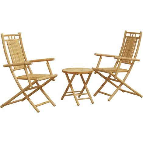 Maison Exclusive - Set da Bistrò 3 pz in Bambù