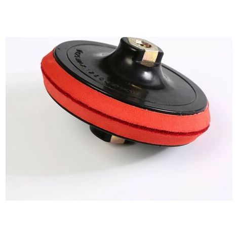 Plateau abrasif avec M14 150 mm avec mandrin de serrage pour meuleuse d'angle (1/4)