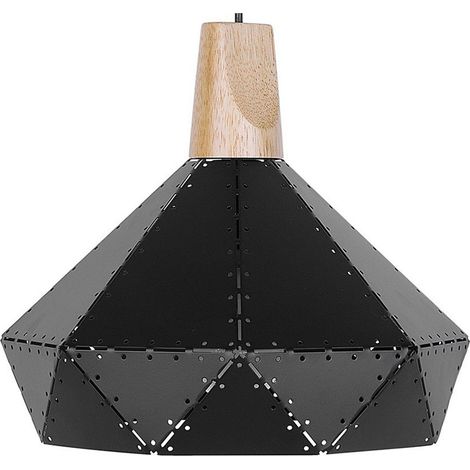 Lampadario in metallo color nero Somme