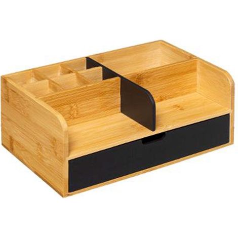 Plateau Organiseur 1 Tiroir Modern 25cm Charbon (1/5)