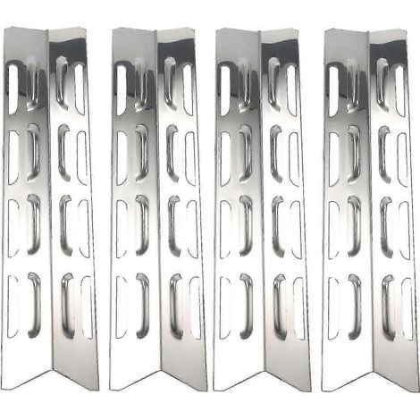 Ensemble de 4 plaques chauffantes 2024 compatible avec les diffuseurs de chaleur Master Forge Perfect Flame et autres diffuseurs en acier inoxydable pour fours à gaz. Pièces détachées. (1/5)