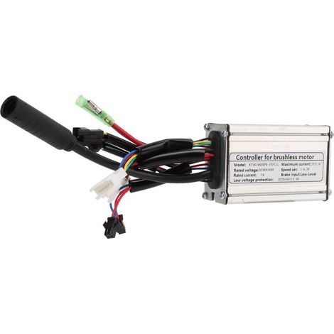Contrôleur Sinusoidal 36V/48V 15A 6 MOSFET pour Vélo Électrique 250W avec Ligne Phares