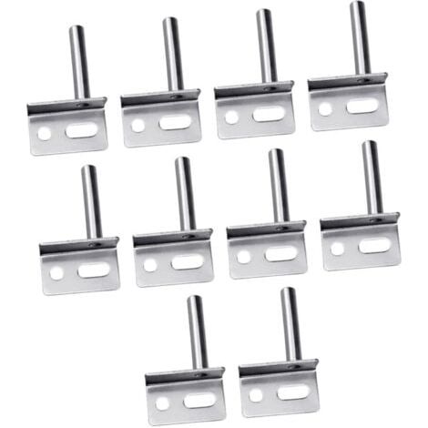 10 pièces Charnières Lourdes pour Porte Bois Charnière Pivot Finition Argentée Installation Facile Usage Polyvalent pour Portes Intérieures et Commerciales (1/4)