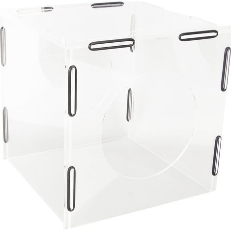 Boîte de récupération des poussières de meulage fermée avec couvercle anti-poussière en acrylique transparent pour la gravure et le polissage. (1/5)