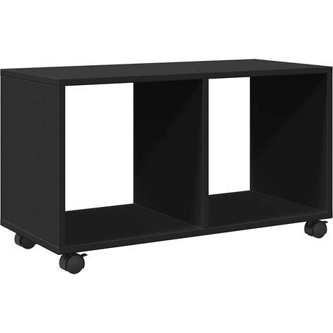 Maison Exclusive - Mobiletto con Ruote Nero 72x33x42,5 cm in Truciolato