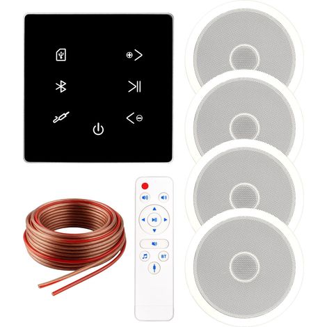 Système audio de plafond MusicMate MM-SN300-B InvisiaSound (1/5)