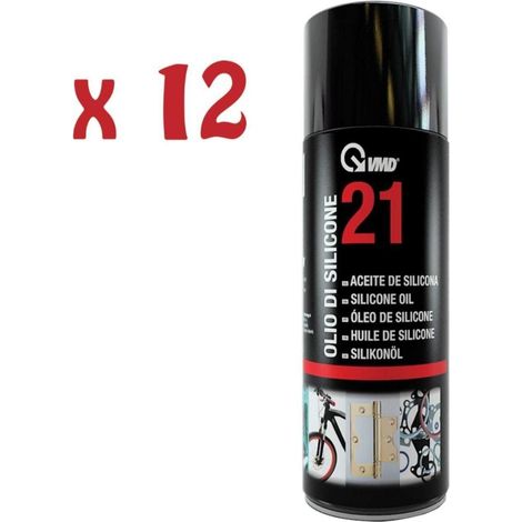 12 bombolette spray olio di silicone 400ml lubrificante protettivo Vmd 21