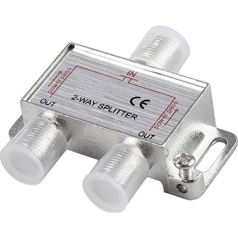 derivatore partitore antenna cavo tv 2 vie splitter sdoppiatore 2 uscite