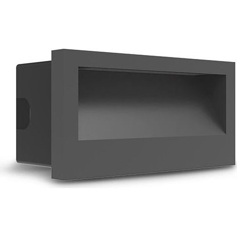 Spot encastrable LED balise 70 x 140 mm 3W Rectangle 3000K IP65 Miidex Lighting® (1/5)