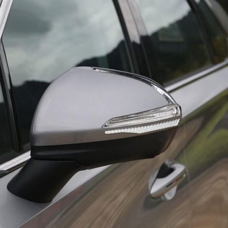 Bandes Anti-Collision - Autocollant Protection Rétroviseur Fibre Carbone - Pour Voiture - 2 Paires (1/5)