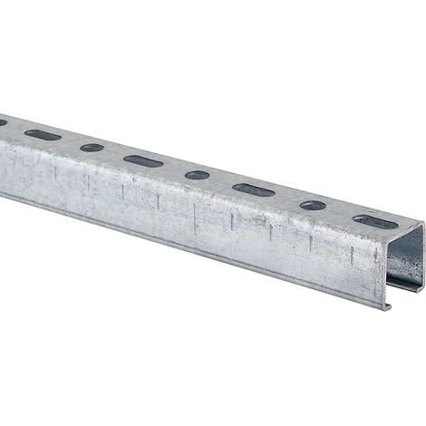 Montageschiene - Stahl verzinkt - Profil 28/30 - Länge 2.000 mm (1/3)