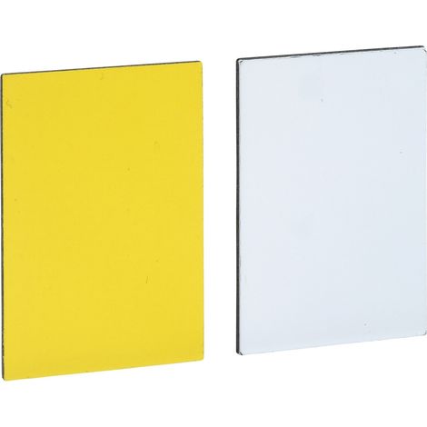 Harmony étiquette - Ø22 - 18 x 27 mm - non marquée, à graver - ZBY5102