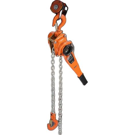 Treuil à chaîne, capacité de charge de 1,5 t, chaîne en acier allié G80 de 3 m, vert armée (1/2)