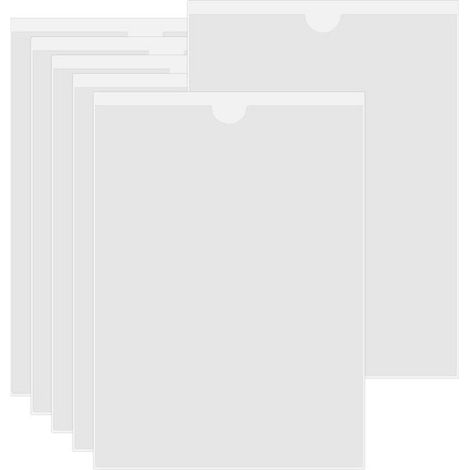 Porte-étiquettes transparents et autocollants, pochettes autocollantes en film PVC souple pour organiser et protéger les cartes. (1/5)
