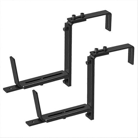 2 pièces réglable jardinière boîte Bracket 6 pour 12 5 pouces (1/5)
