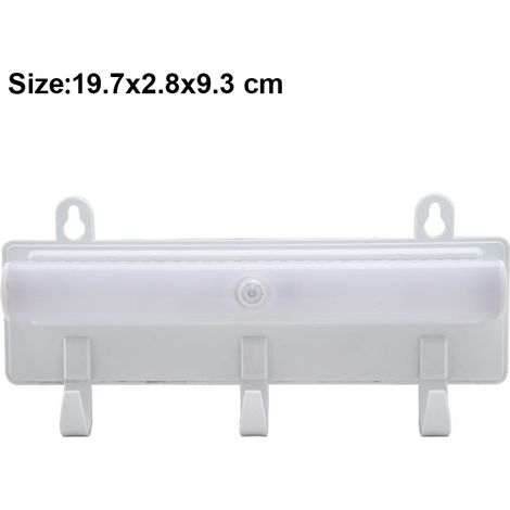 Éclairage LED pour meubles, lampe sous meuble à 3 modes avec détecteur de mouvement, veilleuse portable magnétique et détachable avec crochet pour armoire/escalier/sous-sol/couloir