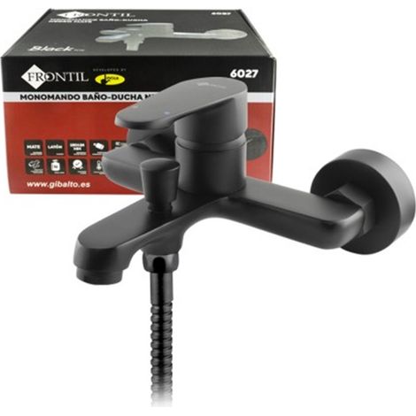 Monomando Baño-Ducha Frontil Premium Negro Mate  ABS 1 Función 35mm Latón (1/5)