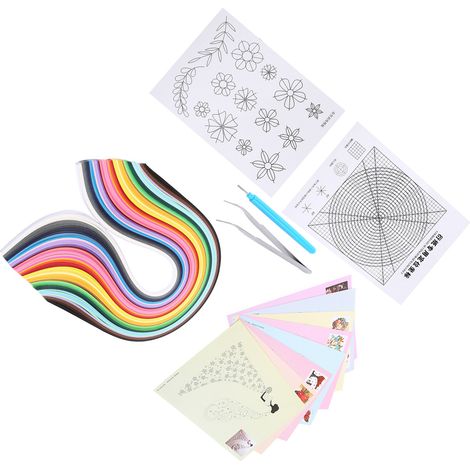6-in-1 DIY-Quilling-Set: Papierbastelwerkzeug-Set für kreative Dekorationen