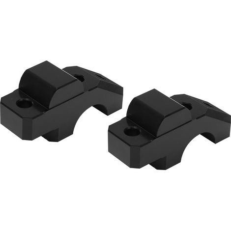 Set mit 2 CNC-gefrästen Aluminium-Lenkerhalterungen für YAMAHA Tracer 900/GT 2015-2019, schwarze Lenkererhöhungen (1/5)