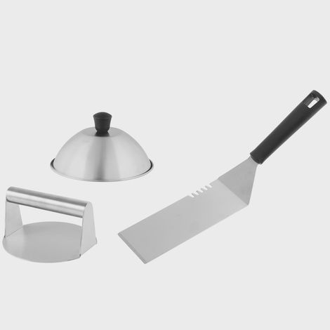 Smash Burger Set, 3-Piece Stainless Steel Tools (1/5)