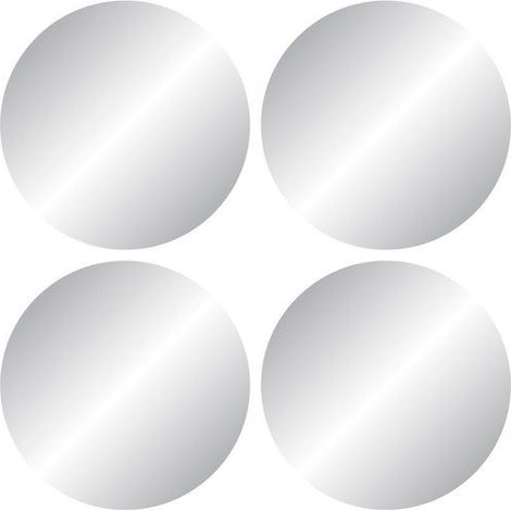 SANS MARQUE Set de 4 miroirs ronds diamètre20cm