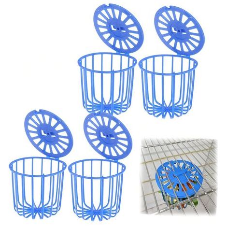 Bird Food Baskets, Hanging, Vegetables, Fruits, Parrot, Aviary (1/4)