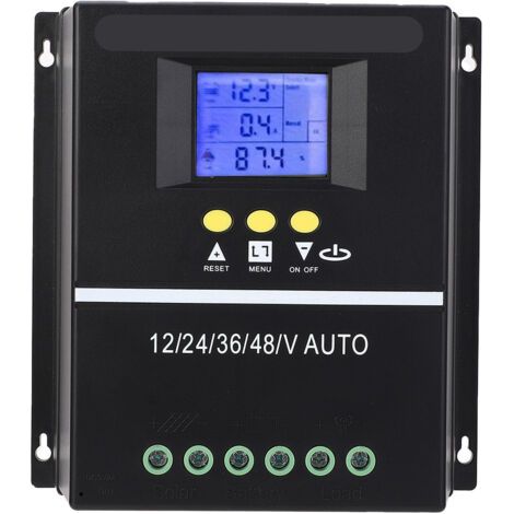 Contrôleur de charge solaire 12V 24V 36V 48V Batterie photovoltaïque Régulateur de panneau MPPT auto-adapté Système d'alimentation domestique 80A,DUBUNS (1/4)