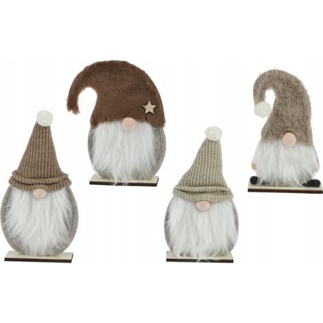 Figurine lutin de Noël en polyester, 16,5 cm, 1 pièce (1/5)