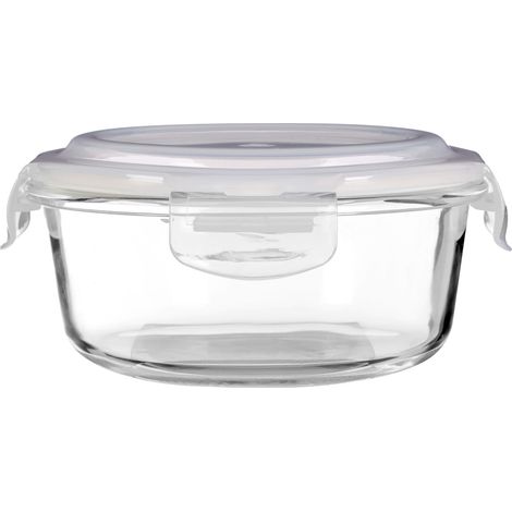 Interiors by Premier 620ml Round Food Storage Container, BPA-Free PP White Lid Kitchen Food Storage Container, Food Containers (1/5)