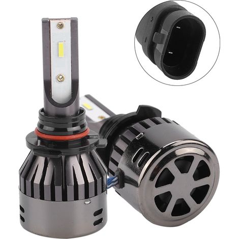 2x 9005 H10 HB3 60W LED Phare Voiture Blanc Super Lumineux Ampoule Avant Accessoire Auto (1/3)