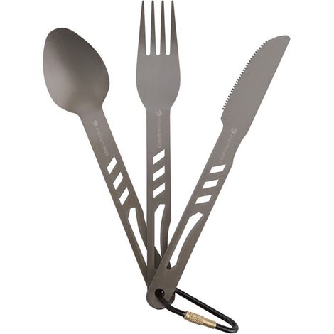 Ferrino, Set posate, in alluminio anodizzato, 15 cm