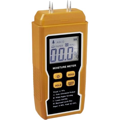 Testeur d'humidité murale Hygromètre pour ciment mural Hygromètre pour bois Détecteur d'humidité Test d'humidité du bois (1/5)
