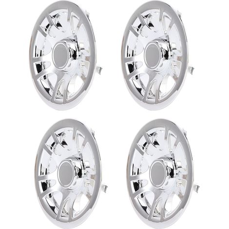 4 Enjoliveurs de Roue 8 Pouces Chromés pour Chariot de Golf E-Z-GO, Cache-Moyeux Protecteur de Jante (1/5)