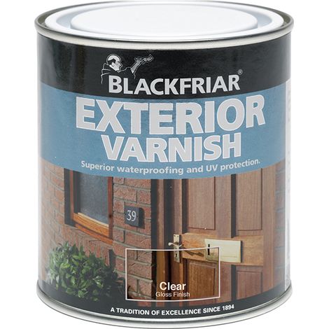 Blackfriar BF0090002F3 Exterior Varnish UV77 Clear Satin 250ml BKFEVS250