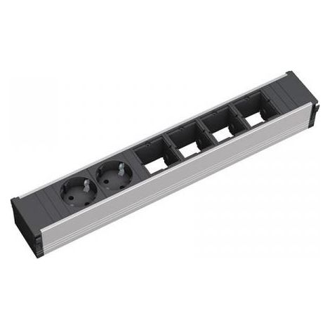 Bachmann 912.005 2AC outlet(s) Nero, Argento prolunghe e multiple