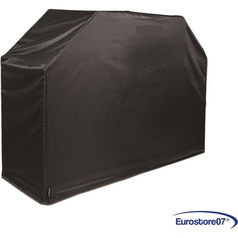 COPERTURA PER BARBECUE  PVC - 2 maniglie -  colore nero  cm.143x63x103h.