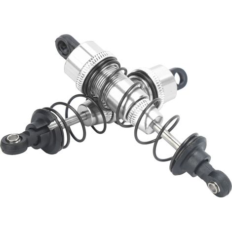 Amortisseur à ressort en alliage d'aluminium de 85 mm pour voiture RC Traxxas Slash 2WD (pièces détachées argentées) (1/5)