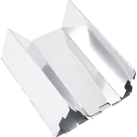 10 pièces Pare-vent pliable pour réchaud à gaz, idéal pour camping, pique-nique et barbecue en plein air (1/5)